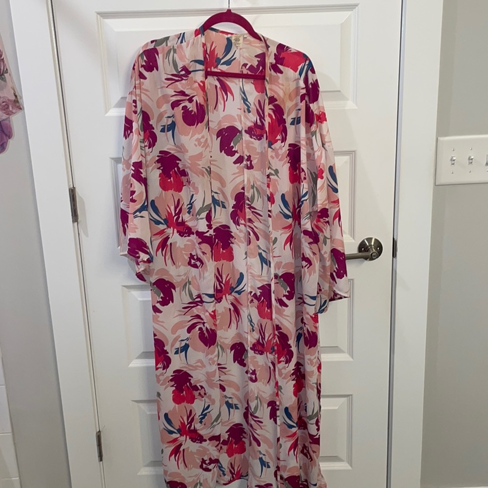 Floral Oversized coverup